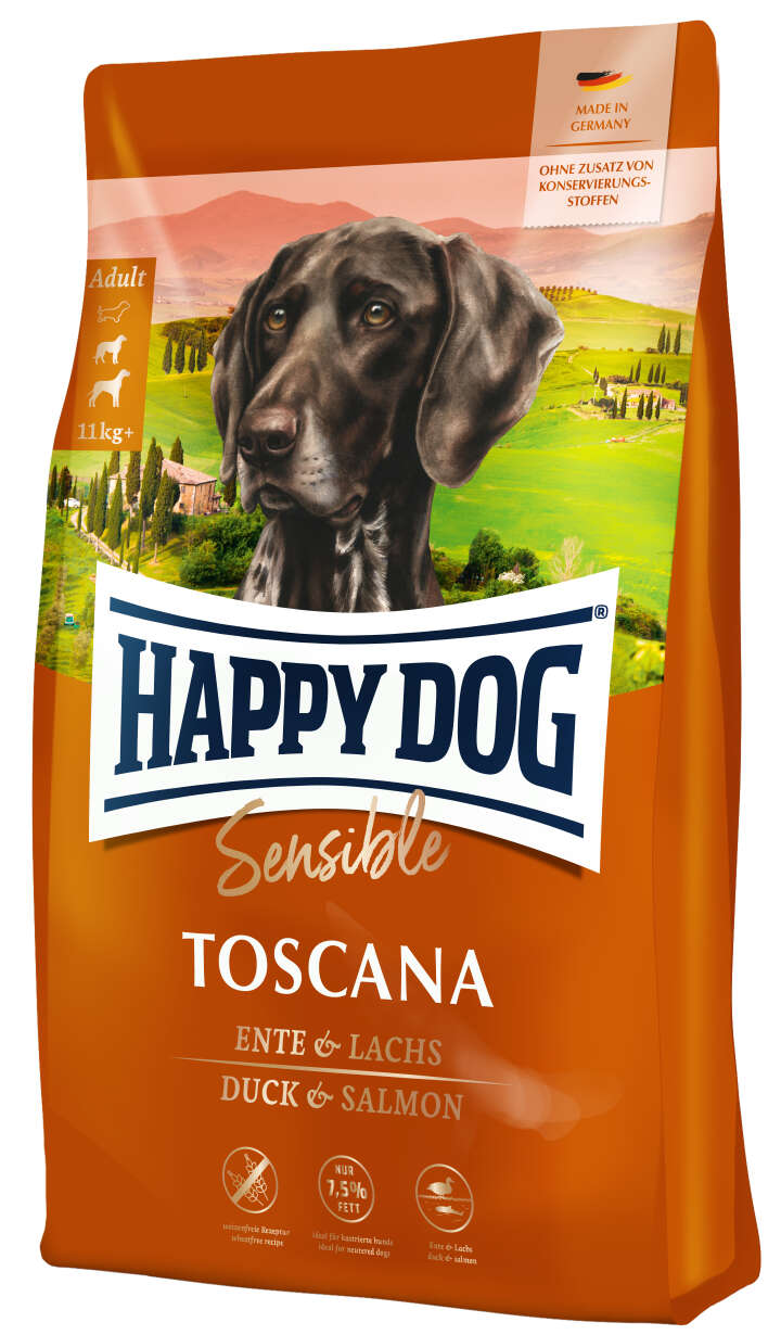 HAPPY DOG Hunde-Trockenfutter Sensible Toscana HAPPY DOG Hunde-Trockenfutter Sensible Toscana